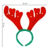 Headband with Reindeer Antlers and Bells, Christmas Ornament Springos CA1288