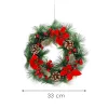 Kalėdinis vainikas durų dekoracija Springos CA1317 33 cm
