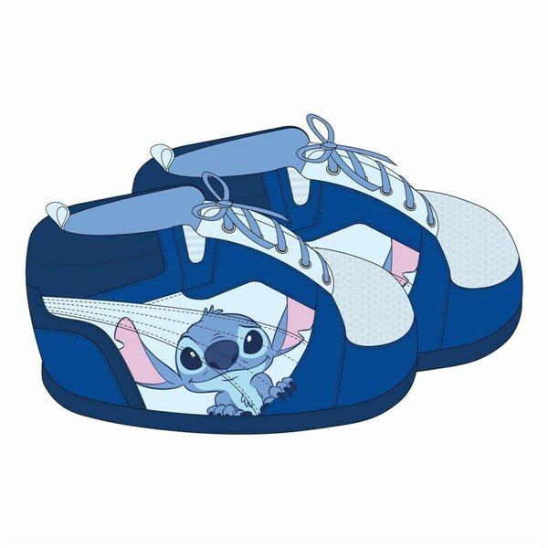 House Slippers Stitch Blue