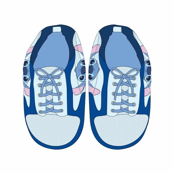 House Slippers Stitch Blue